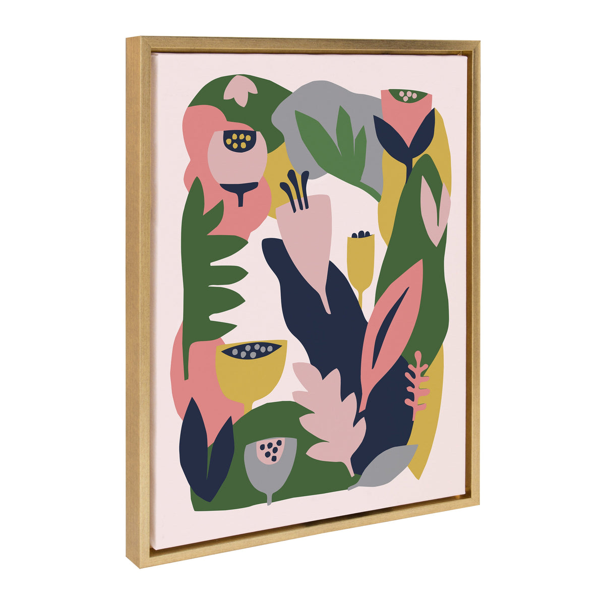 Sylvie Myriam's Garden Framed Canvas by Myriam VanNeste