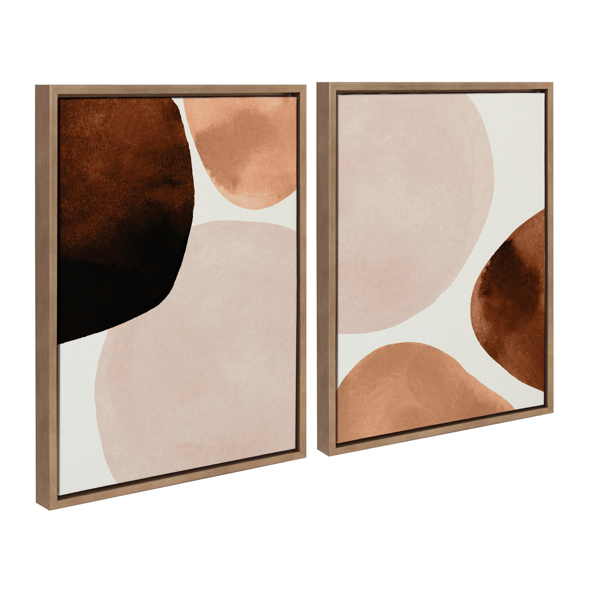 Sylvie Shapes I and II Framed Canvas Set of 2 by Amy Lighthall
