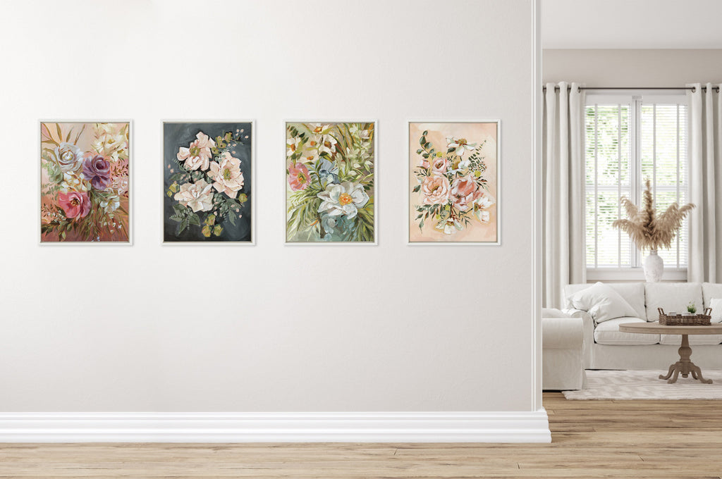 Sylvie Flower Garden Framed Canvas by Annie Quigley