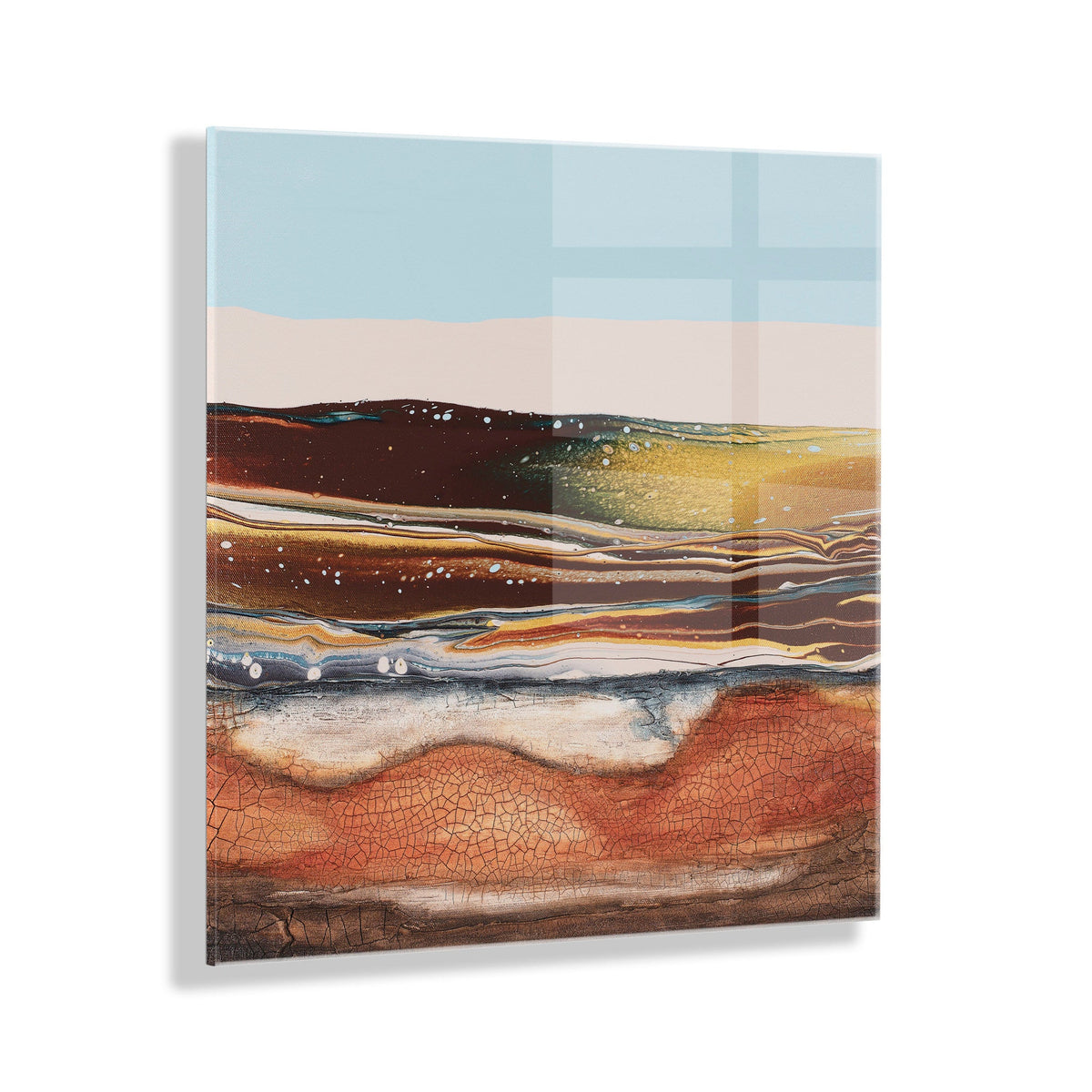 Sonoran Desert Floating Acrylic Art by Xizhou Xie