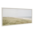 Sylvie Peaceful and Serene Coastal Landscape Framed Canvas by The Creative Bunch Studio