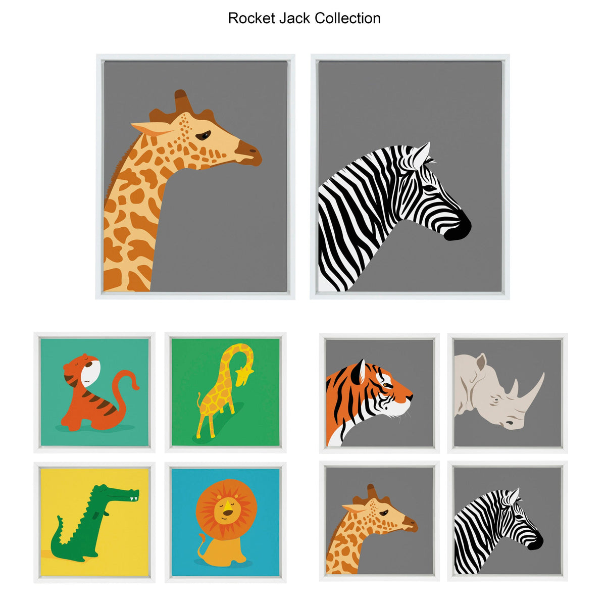Sylvie The Leap Framed Canvas by Rocket Jack