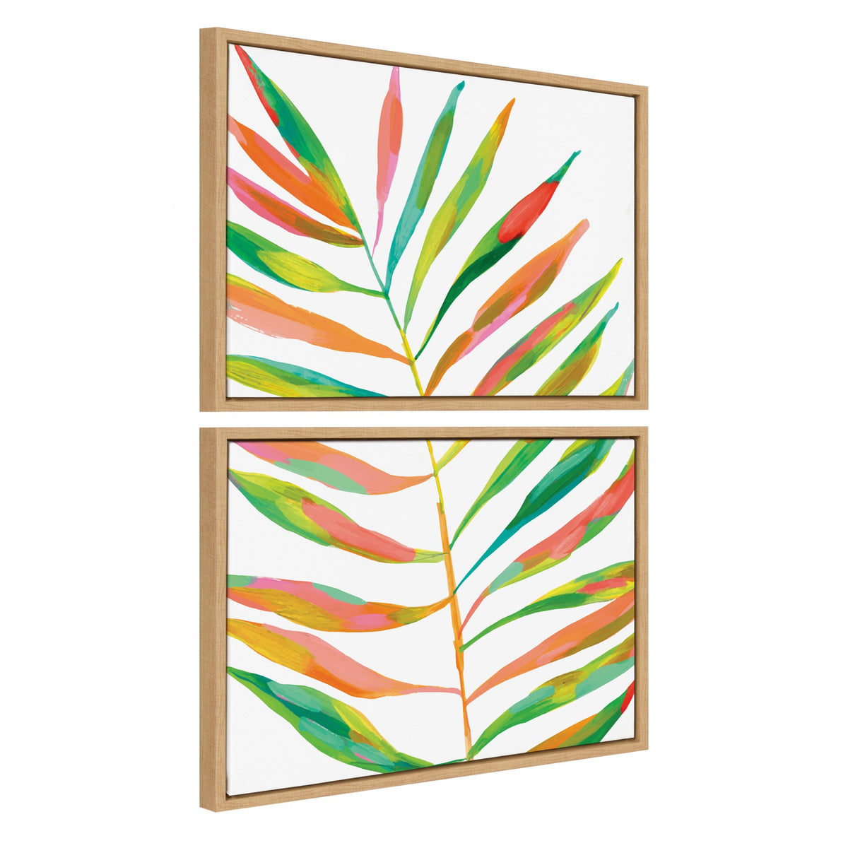 Sylvie Palma No. 2 1 and 2 Framed Canvas Art Set of 2 by Jessi Raulet of Ettavee
