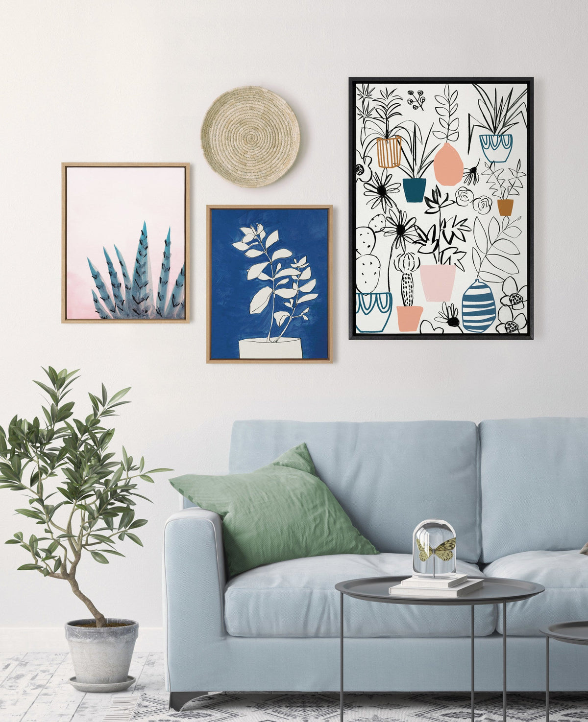 Sylvie Night Blooms Framed Canvas by Teju Reval