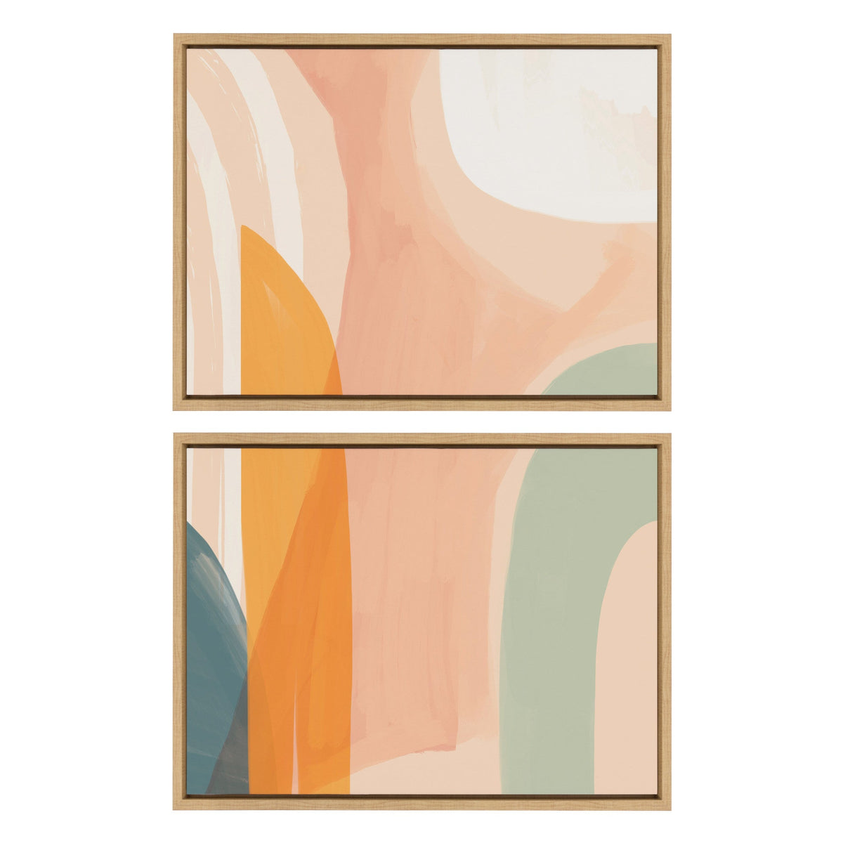 Sylvie Sunrise Over Marrakesh 1 and 2 Framed Canvas Set of 2 by Kate Aurelia Holloway
