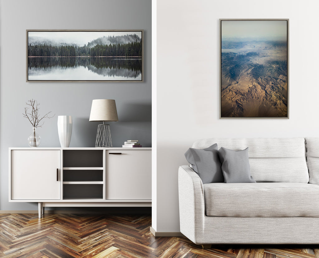 Sylvie Still Reflection Framed Canvas by Emiko and Mark Franzen of F2Images