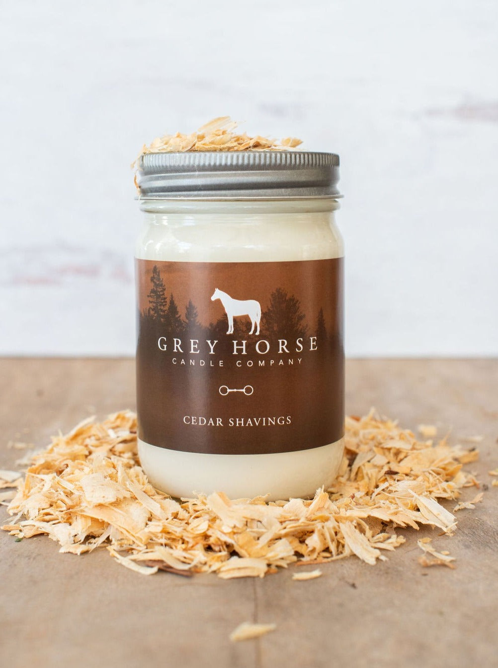 Cedar Shavings Scented Jar Candle