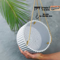 MCR Bowl Hanging Plant Pot for Indoor or Outdoor