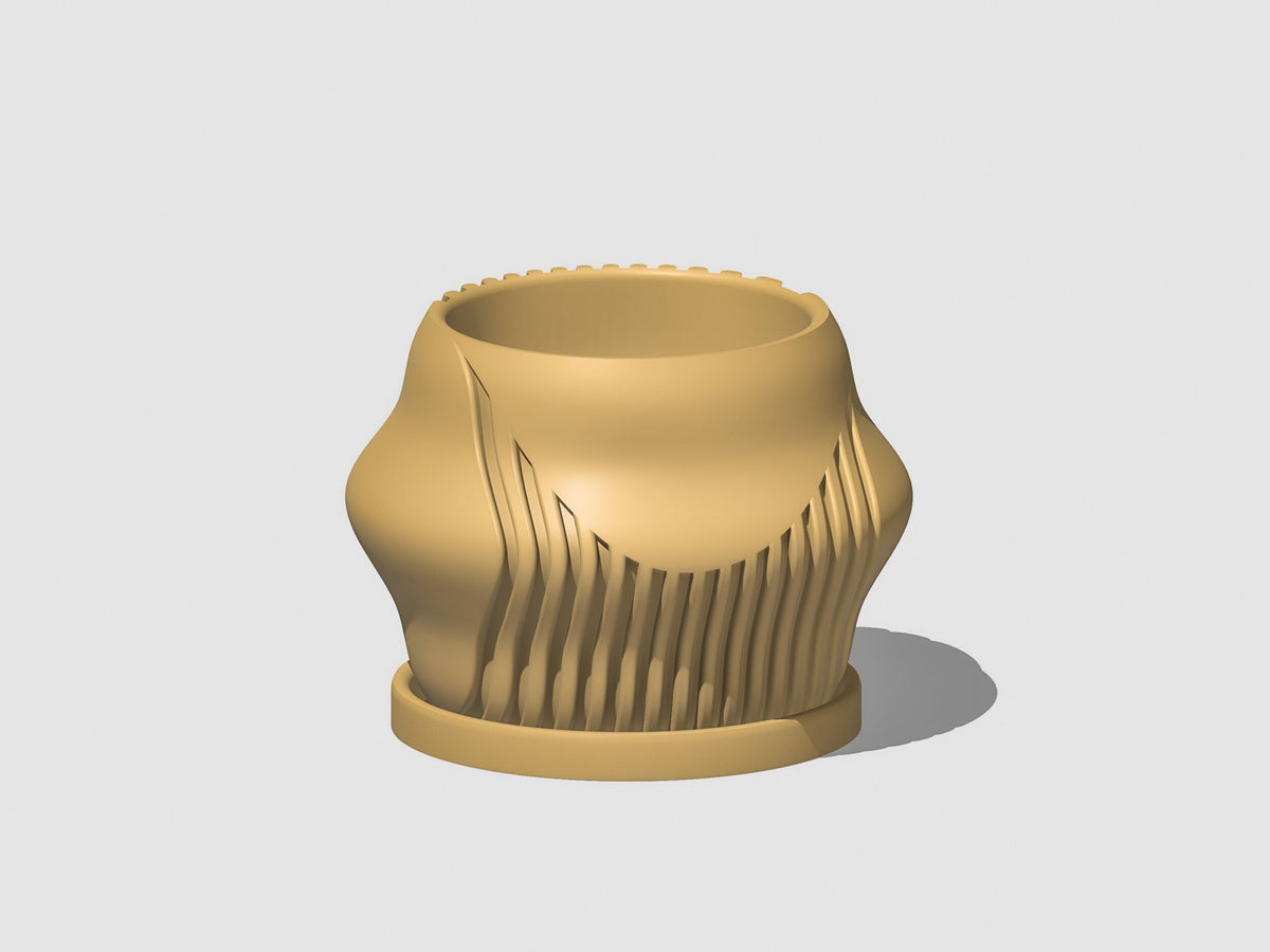 Rorqual Cascade Plant Pot with Drainage