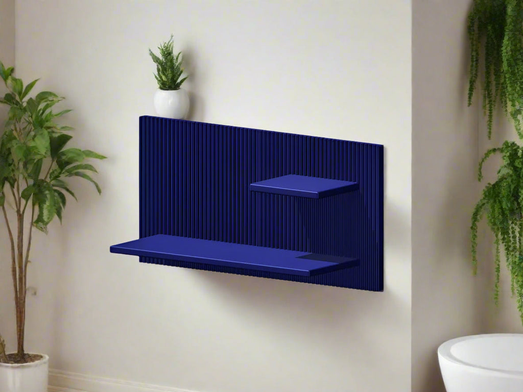 Modern Floating Wall Shelf, Unique Retro Home Decor, 3D Printed Perfume Display/Reed Diffuser Shelf, Wall Shelf Catchall, Hosting Decor Gift, EDGE