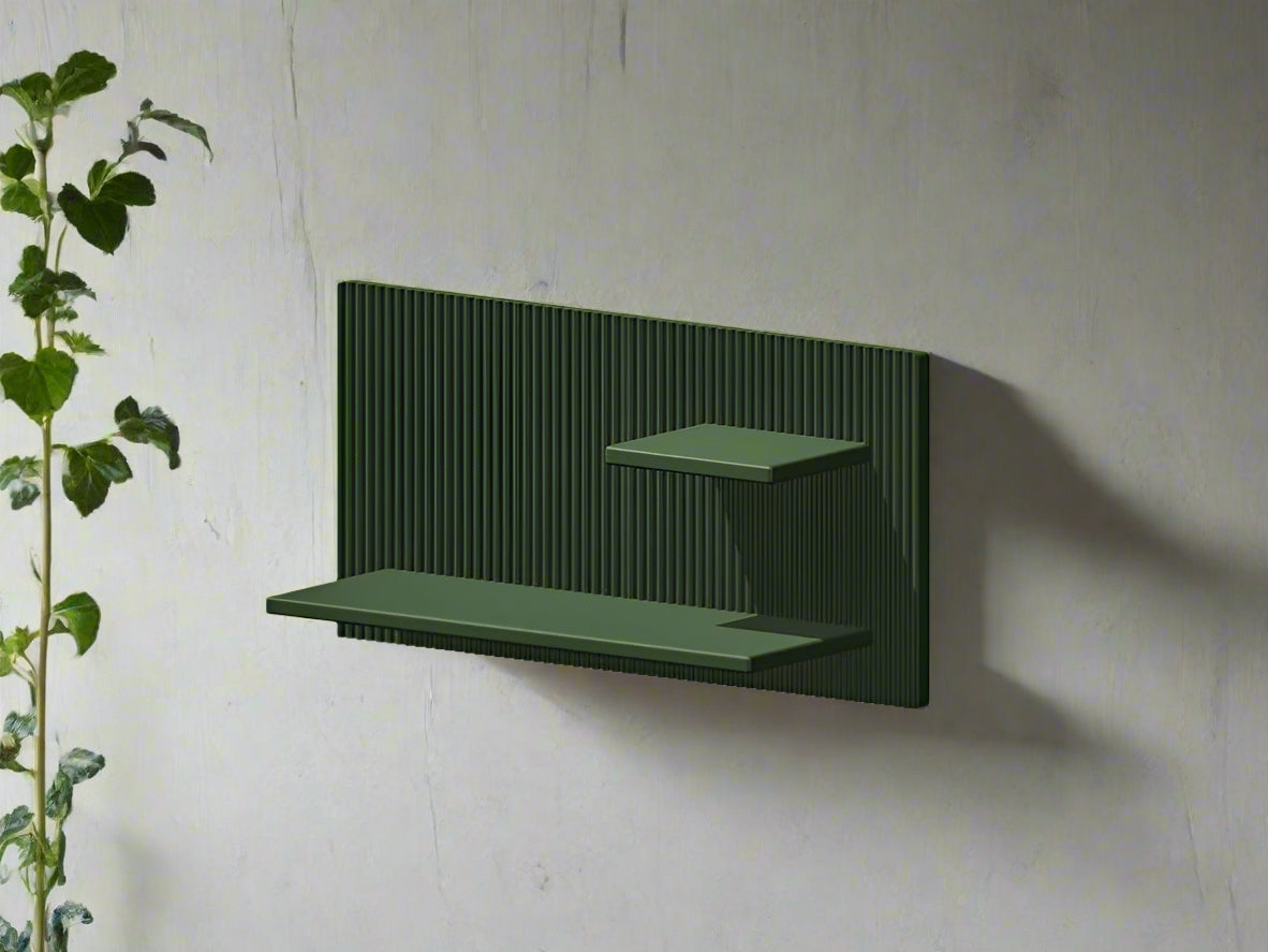 Modern Floating Wall Shelf, Unique Retro Home Decor, 3D Printed Perfume Display/Reed Diffuser Shelf, Wall Shelf Catchall, Hosting Decor Gift, EDGE