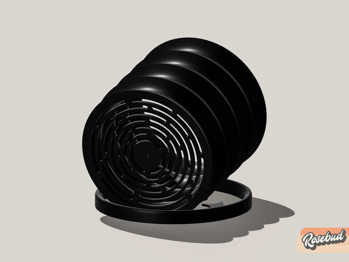 Rippled Plant Pot with Drainage – Modern Organic Indoor Planter with Saucer, 3D Printed Wavy Pot for Houseplants - BRIM