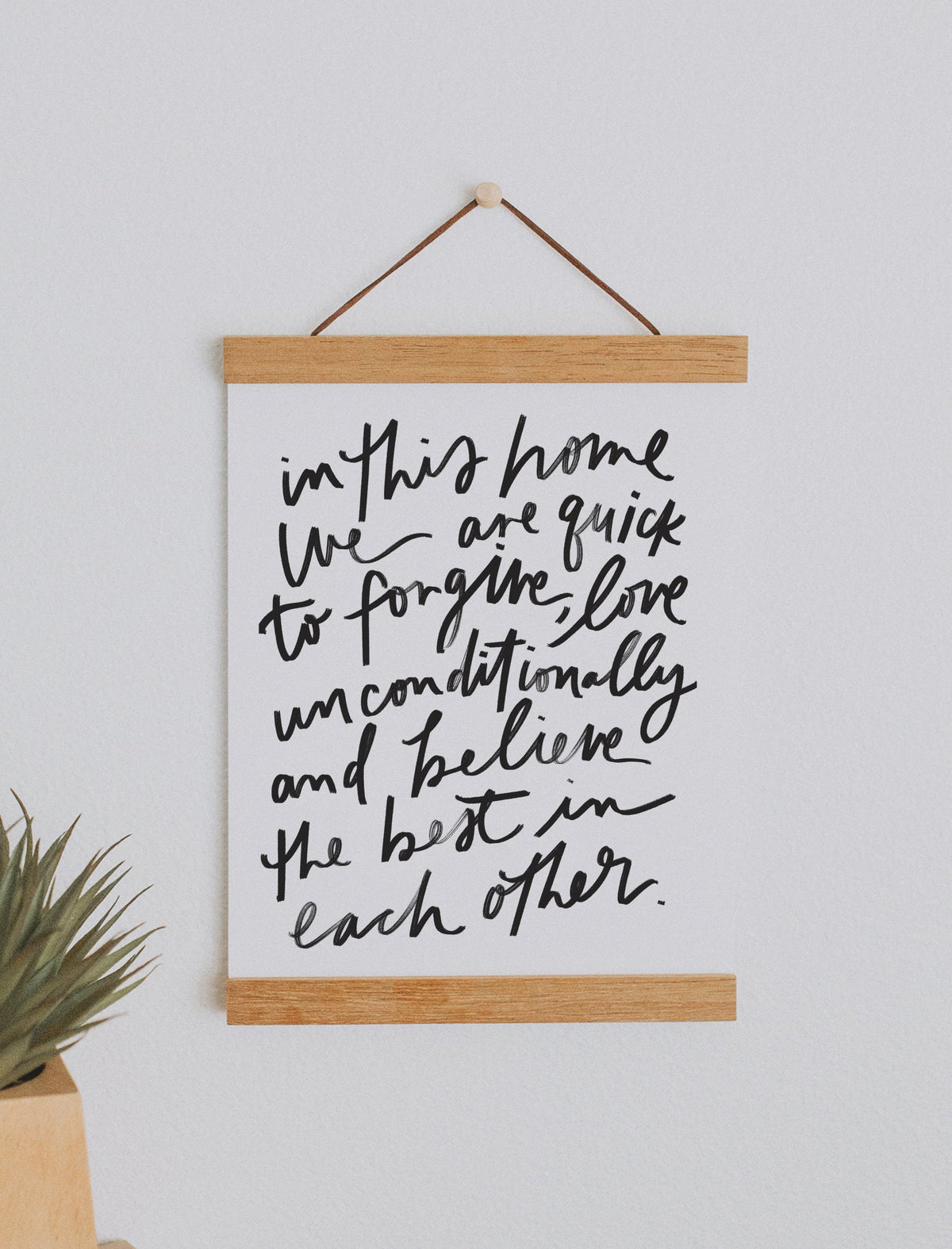 In this home we are Art Print - 8 x 10 in
