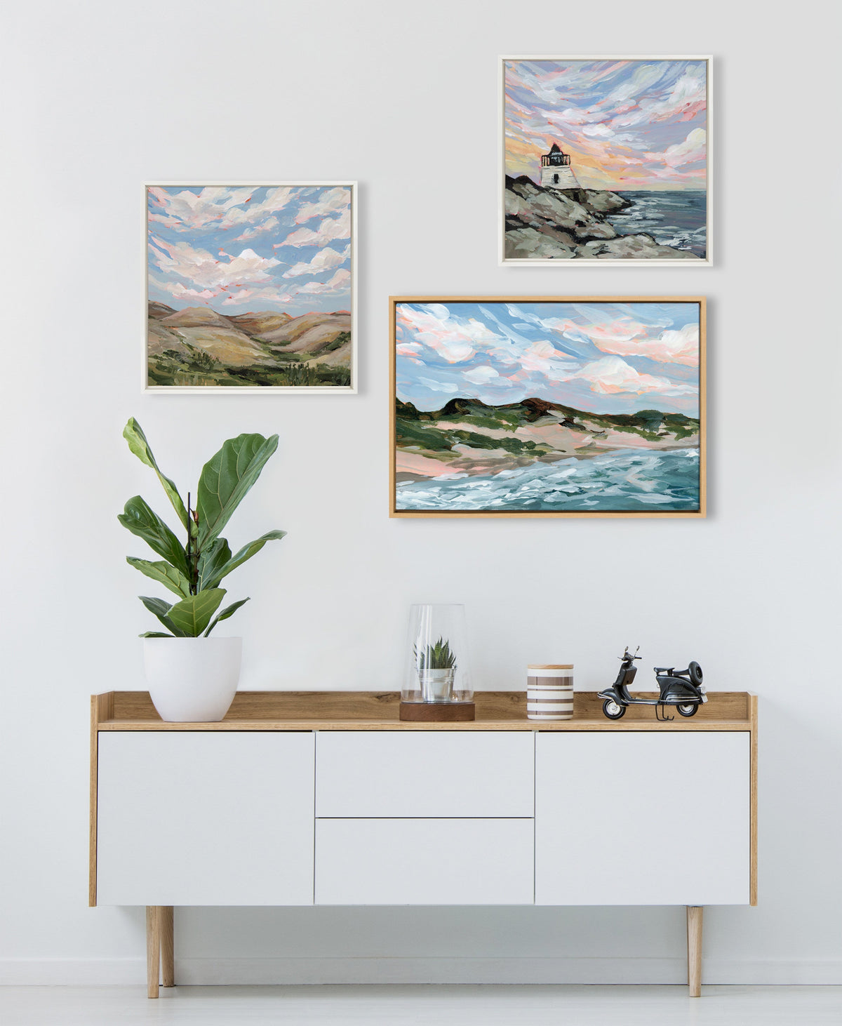 Sylvie Michigan Sand Dunes Framed Canvas by Emily Kenney