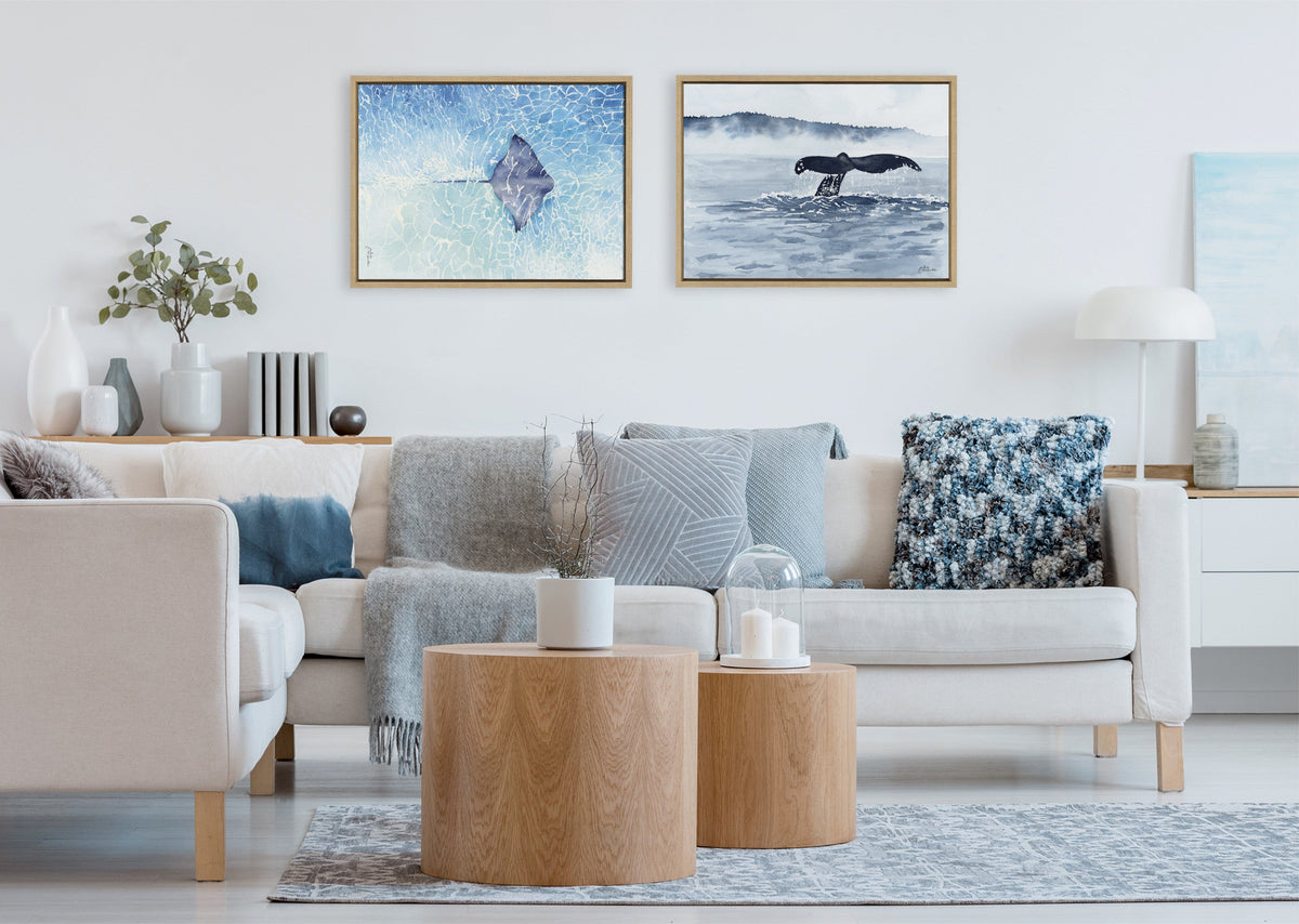 Sylvie Stingray Framed Canvas by Julie Maida