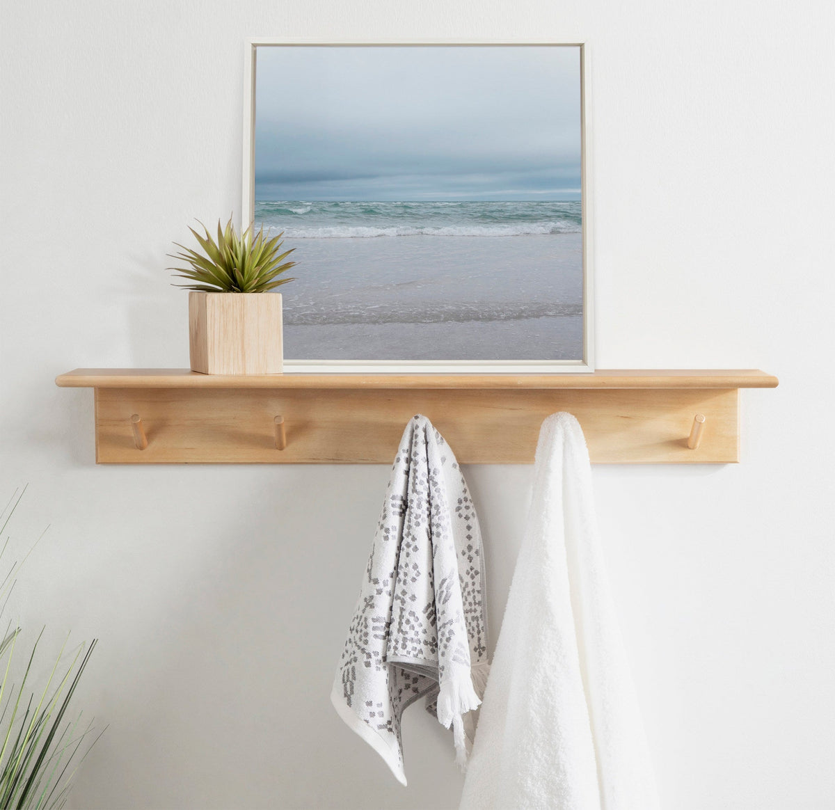 Sylvie Lifes a Beach Framed Canvas by Stephanie Klatt