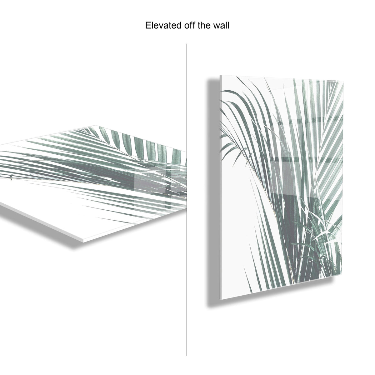 Botanical Greenery Floating Acrylic Set of 6