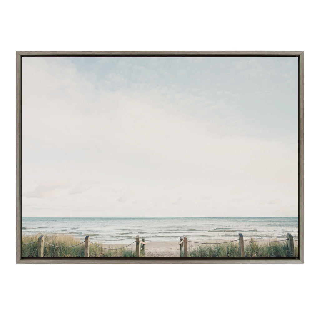 Sylvie Pale Sky Framed Canvas by Emiko and Mark Franzen of F2Images