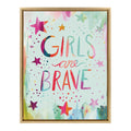 Sylvie Girls are Brave Framed Canvas by Ettavee