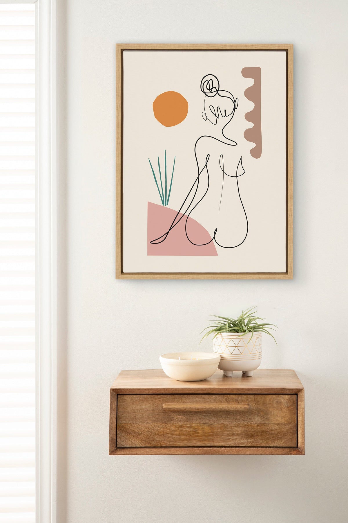 Sylvie Sunset Framed Canvas by Rachel Lee of My Dream Wall