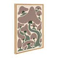 Sylvie Groovy Mushrooms 1 Framed Canvas by Carrie Cantwell