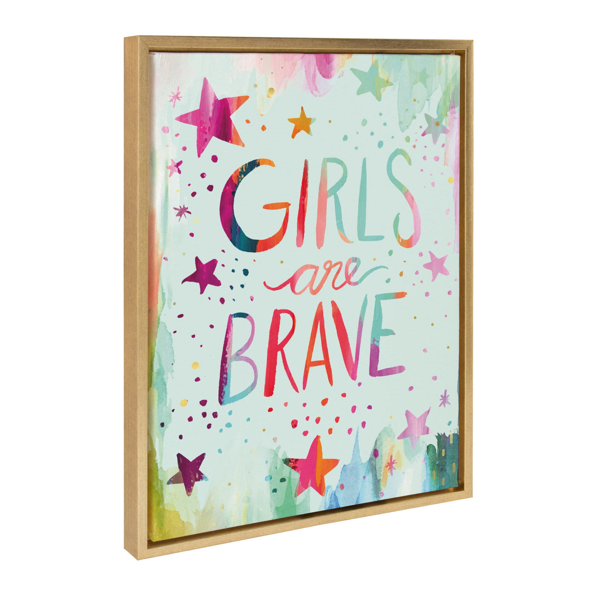 Sylvie Girls are Brave Framed Canvas by Ettavee
