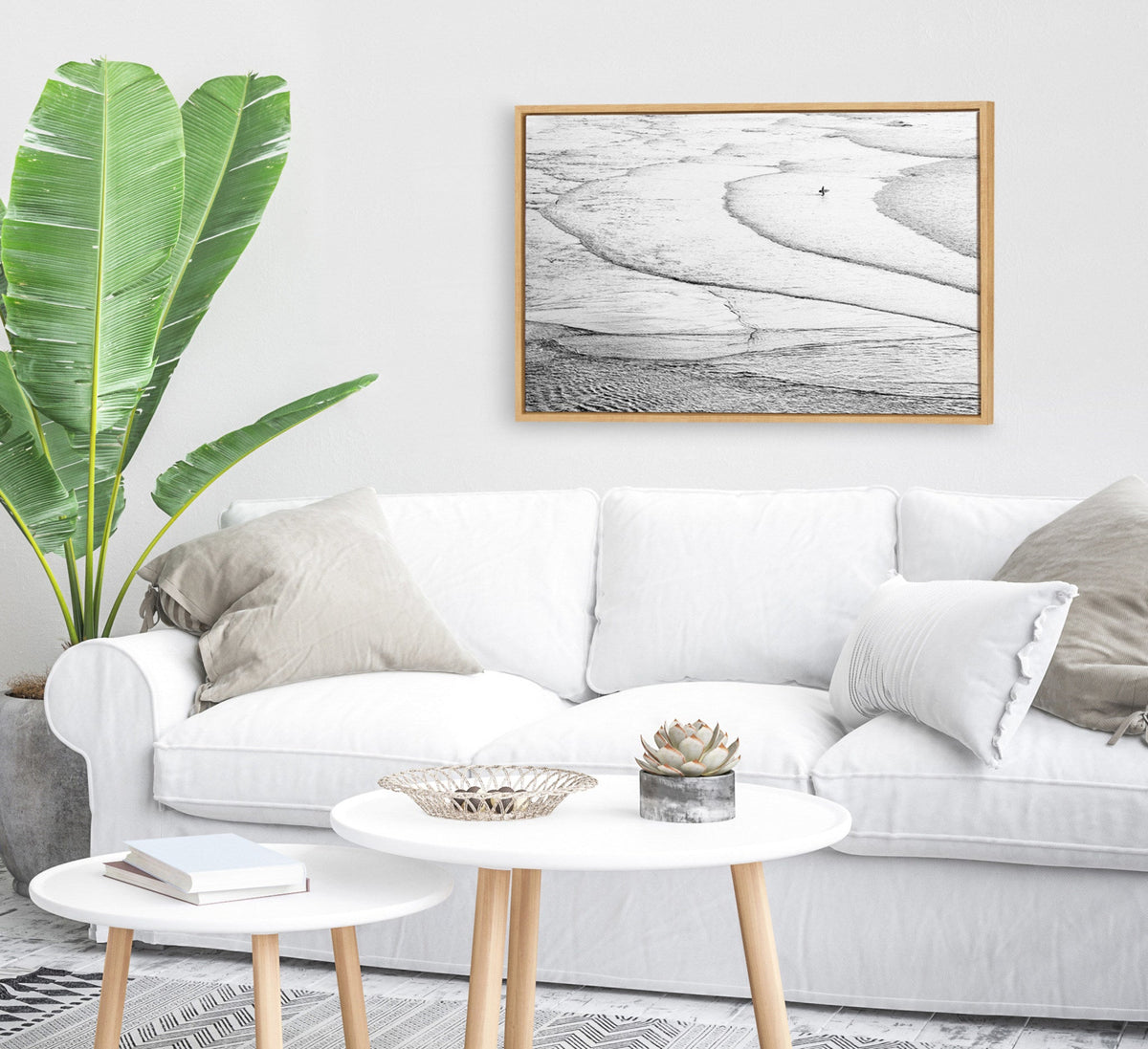 Sylvie Ocean Beach San Francisco Framed Canvas Wall Art by Pete Olsen