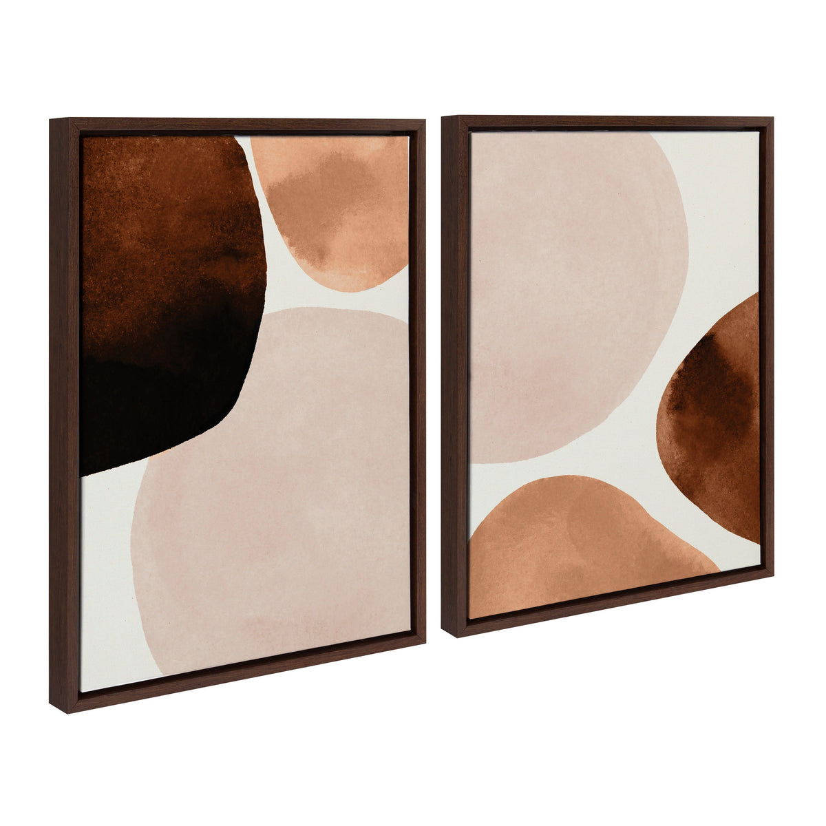 Sylvie Shapes I and II Framed Canvas Set of 2 by Amy Lighthall