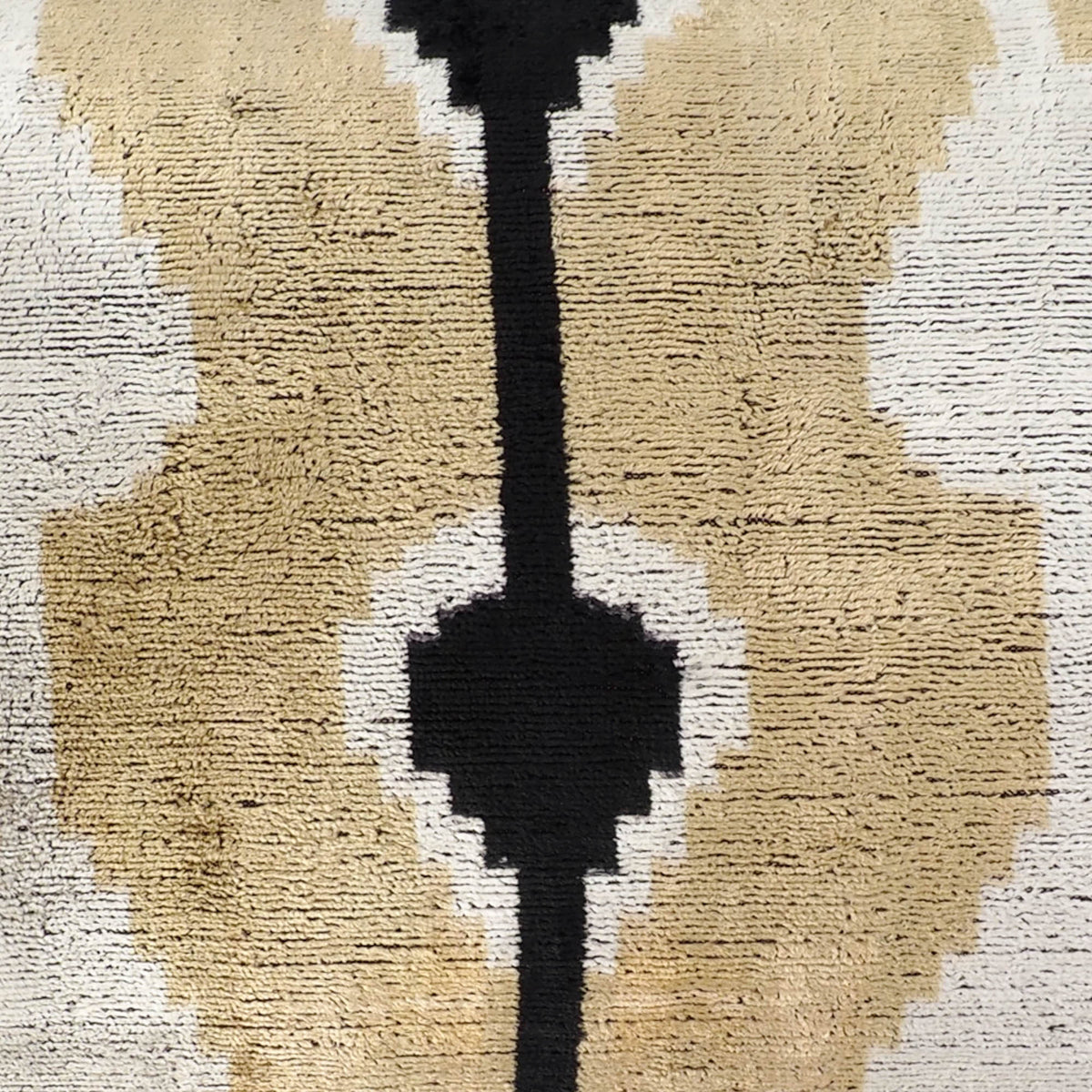 Kisses Silk Velvet Ikat Throw Pillow Cover, 16 x 24