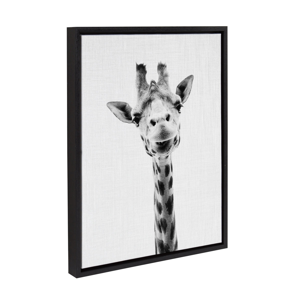 Sylvie Giraffe Framed Canvas by Simon Te of Tai Prints