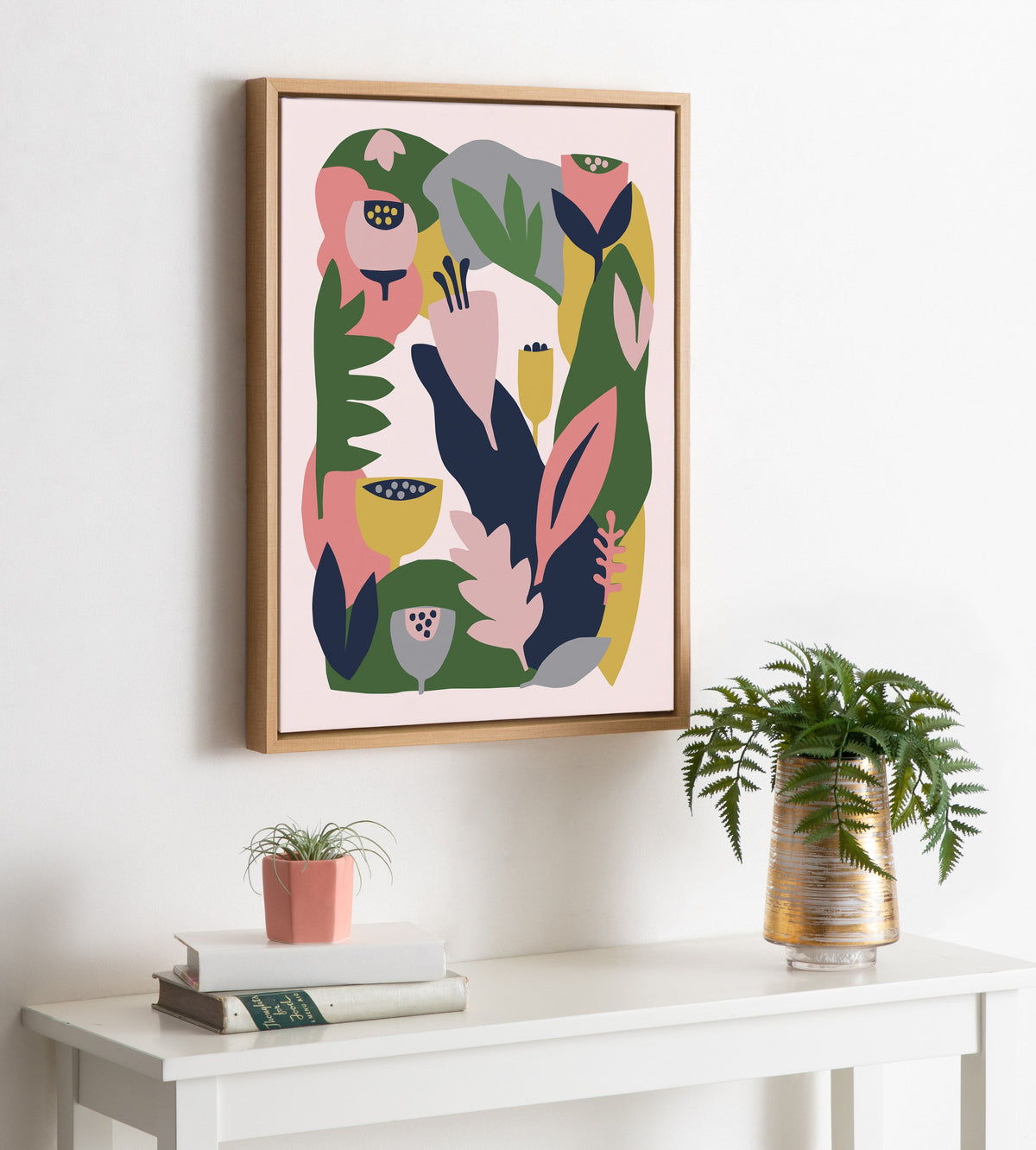 Sylvie Myriam's Garden Framed Canvas by Myriam VanNeste