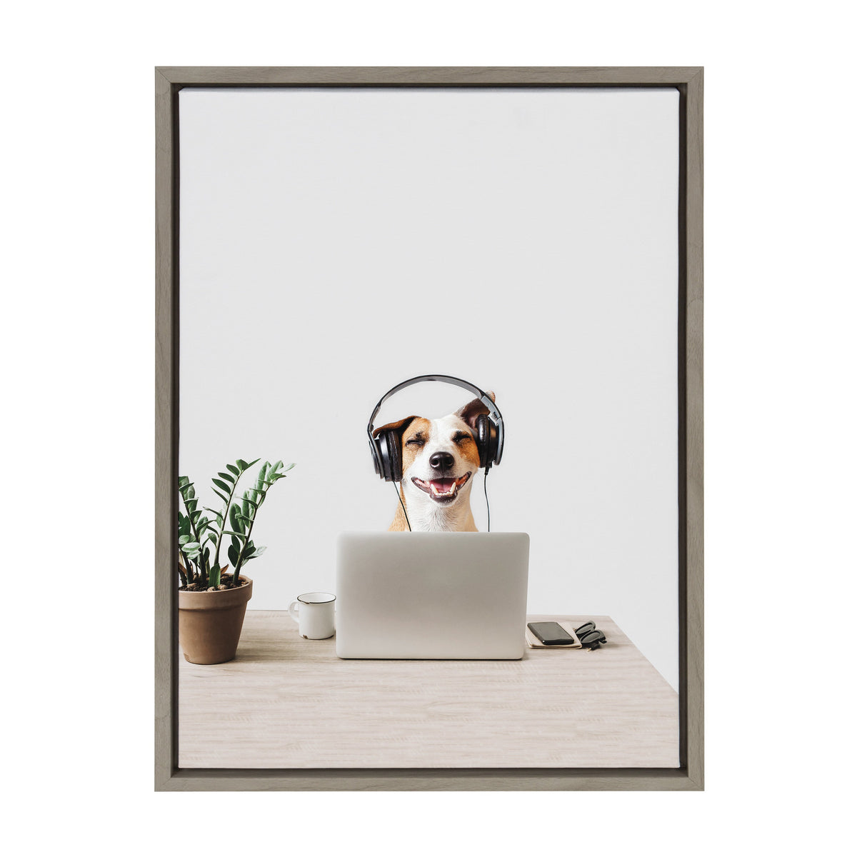 Sylvie You can call me Doug, I’m in IT Framed Canvas by The Creative Bunch Studio