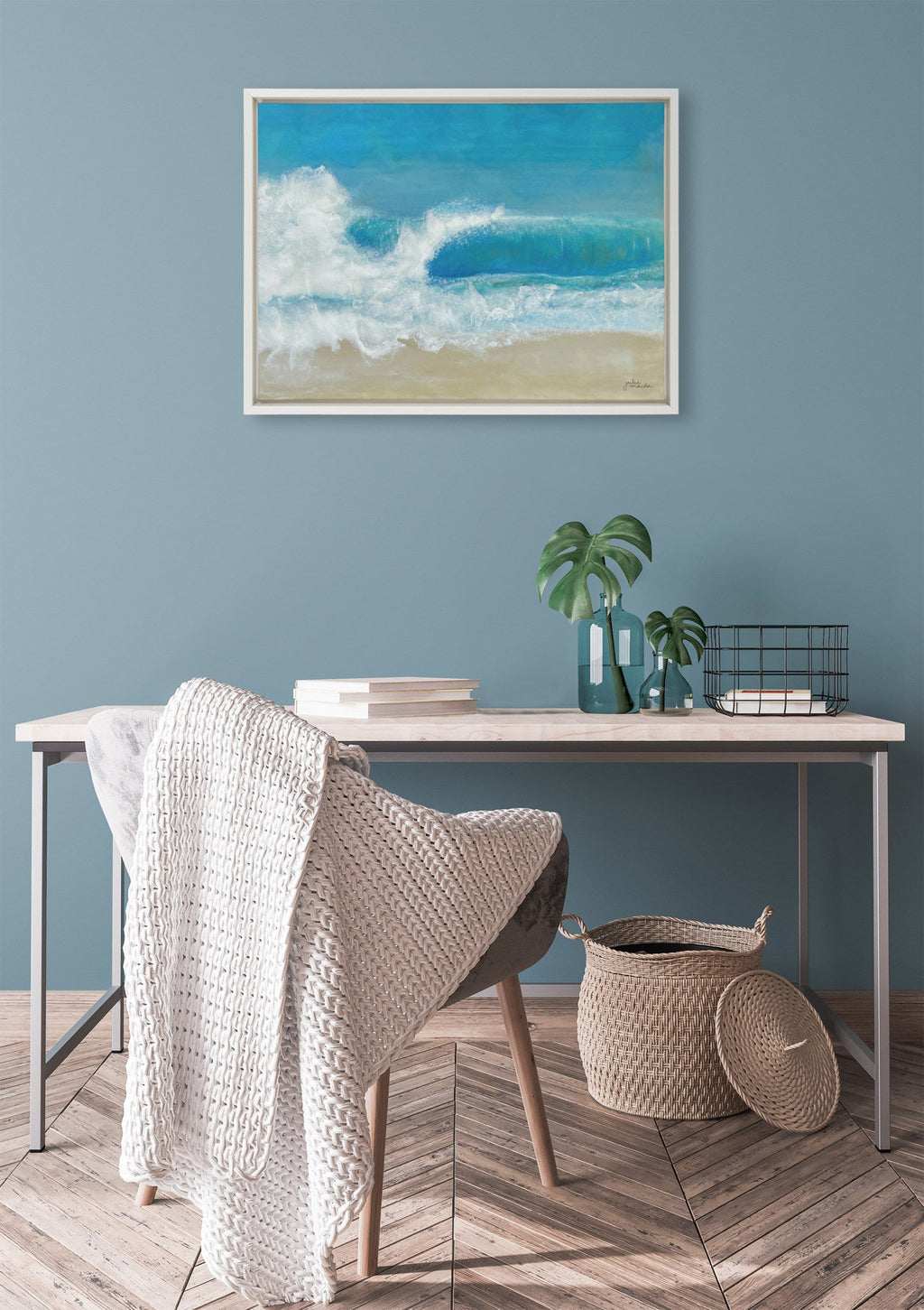 Sylvie Beach Day Framed Canvas by Julie Maida