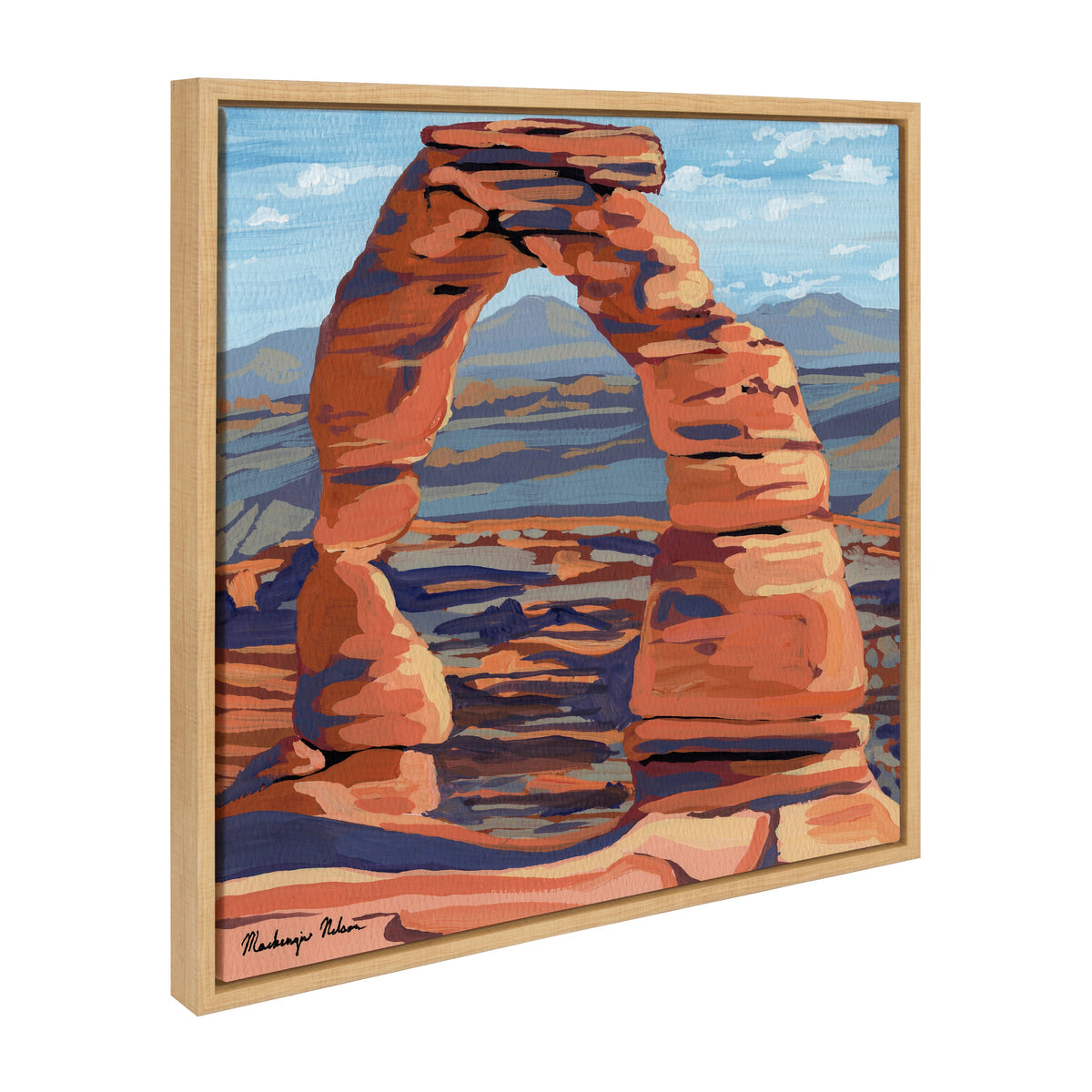 Sylvie Arches Framed Canvas by Mackenzie Nelson
