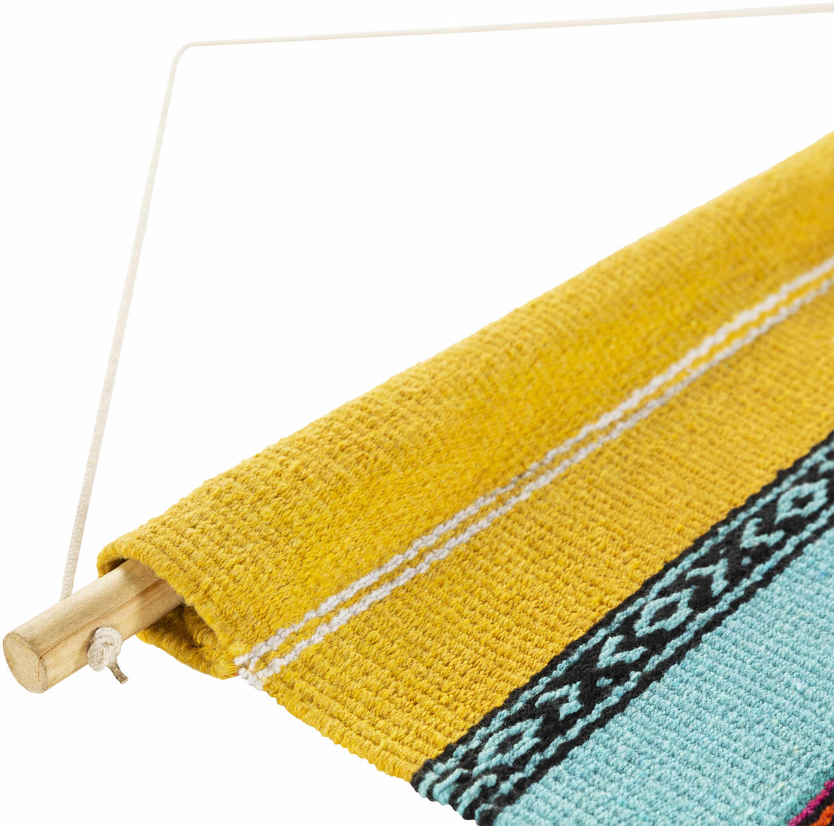 Ligaya Colorful Striped Bohemian Wall Hanging