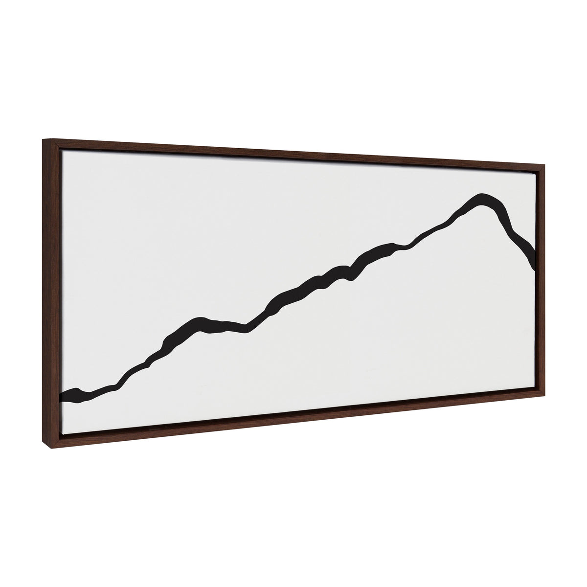 Sylvie Elevated Abstract Minimalist Mountain Landscape Framed Canvas by The Creative Bunch Studio