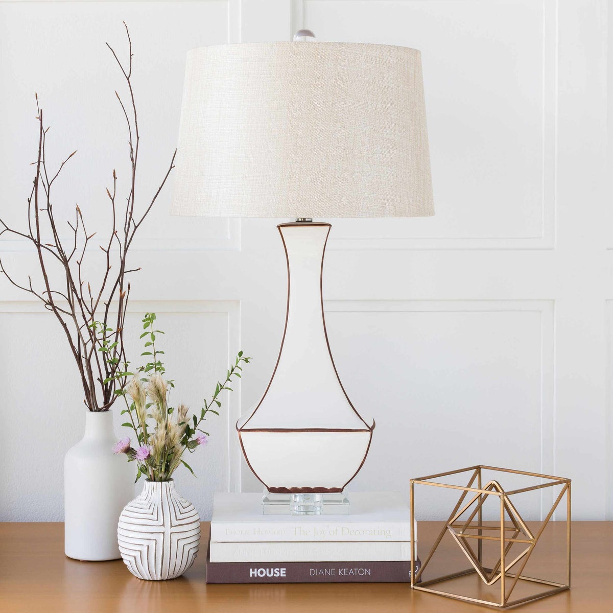 Tuka Tan Ceramic Table Lamp