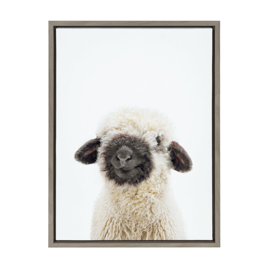 Sylvie Animal Studio Black Nosed Sheep Framed Canvas by Amy Peterson Art Studio