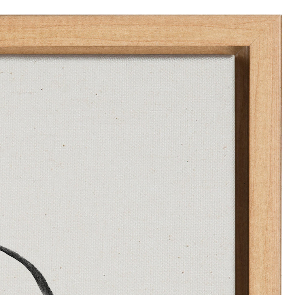 Sylvie Going in Circles Framed Textured Canvas Set of 2 by Teju Reval of SnazzyHues