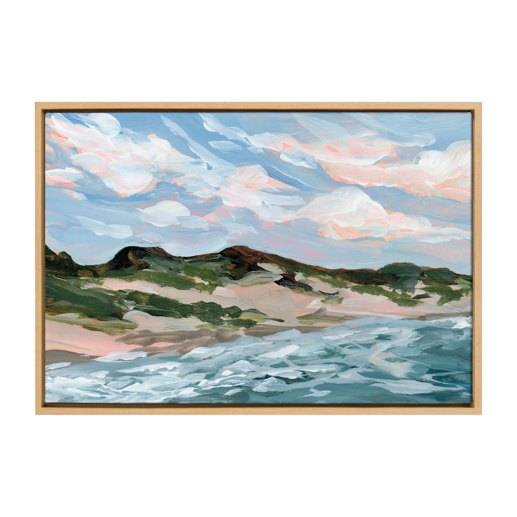 Sylvie Michigan Sand Dunes Framed Canvas by Emily Kenney