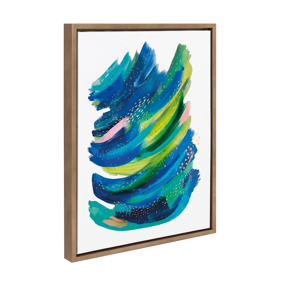 Sylvie Bright Abstract 2 Framed Canvas by Jessi Raulet of Ettavee