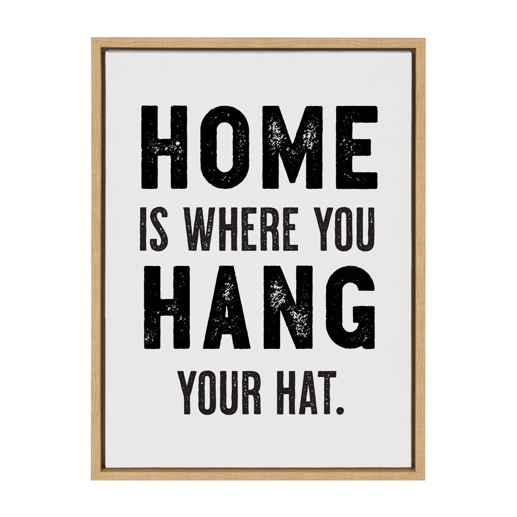 Sylvie Home Hat Framed Canvas by The Whiskey Ginger