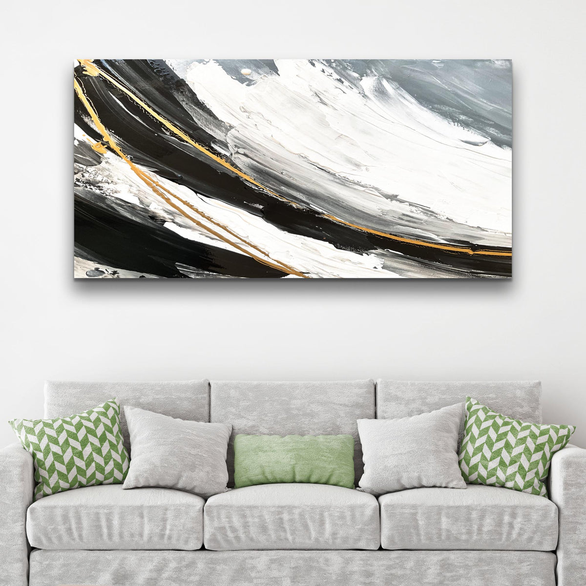 Modern Abstract Shadows Canvas Wall Art