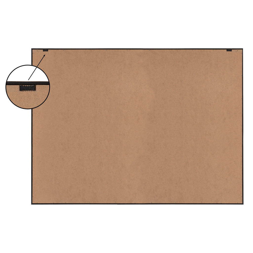 Sylvie Simple Elegant Coastal Waves Framed Canvas by The Creative Bunch Studio