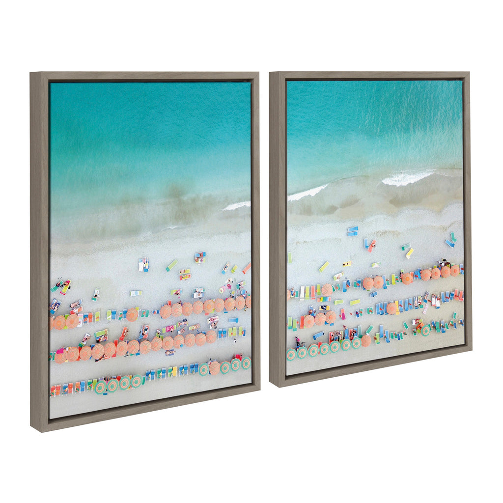 Sylvie Monterosso 6 Framed Canvas Set of 2 by Rachel Bolgov