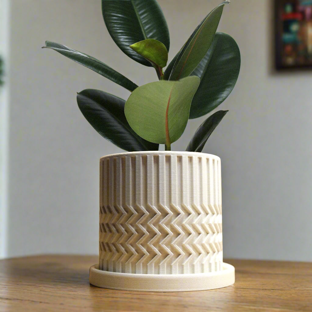 Minimalist Zig-Zag Planter