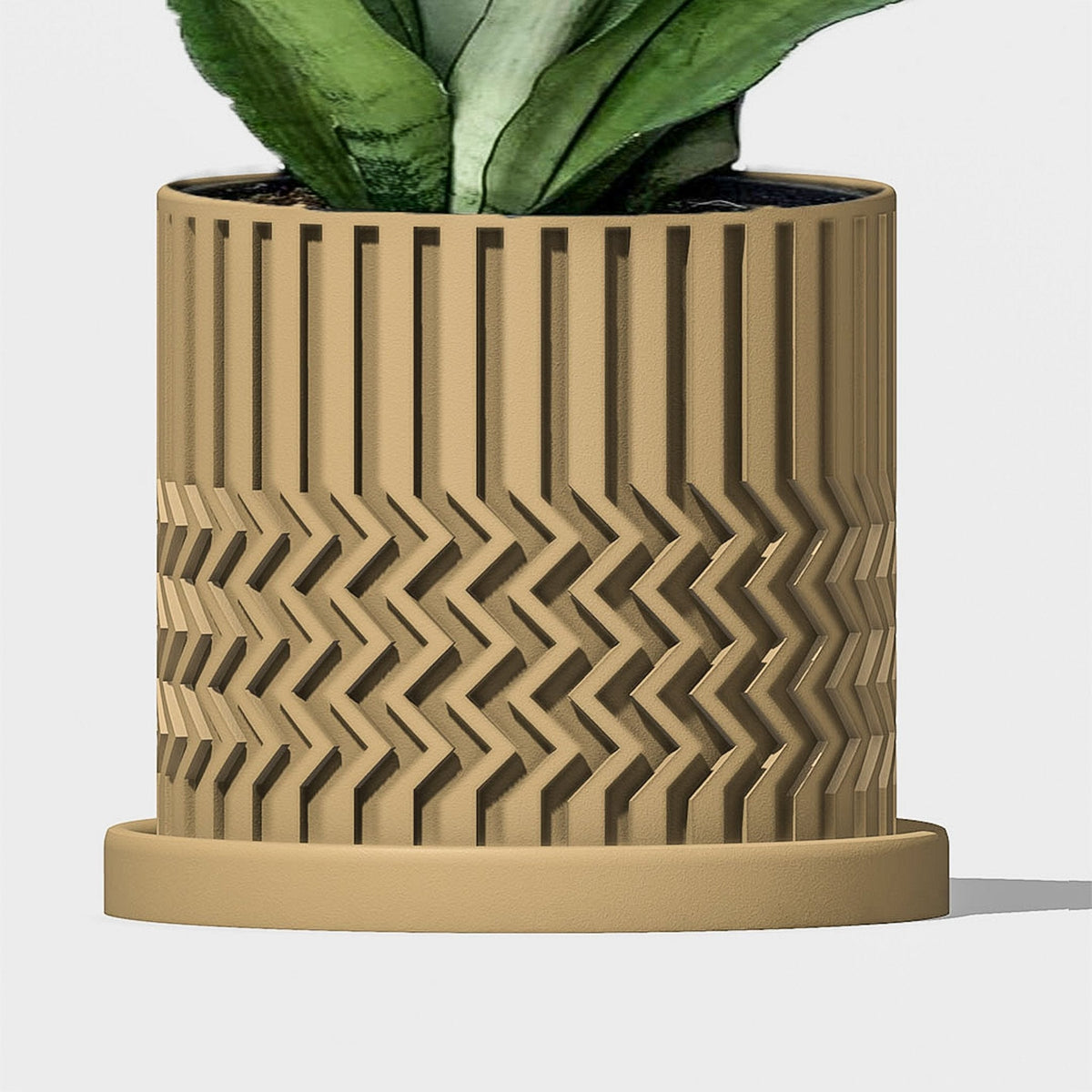 Minimalist Zig-Zag Planter
