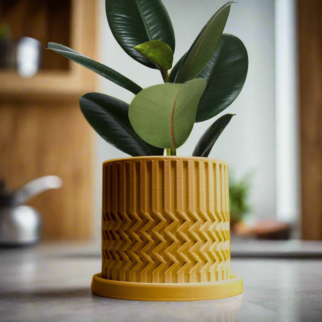 Minimalist Zig-Zag Planter