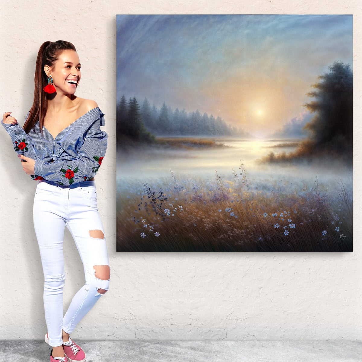 Canvas Print: Misty Serenade