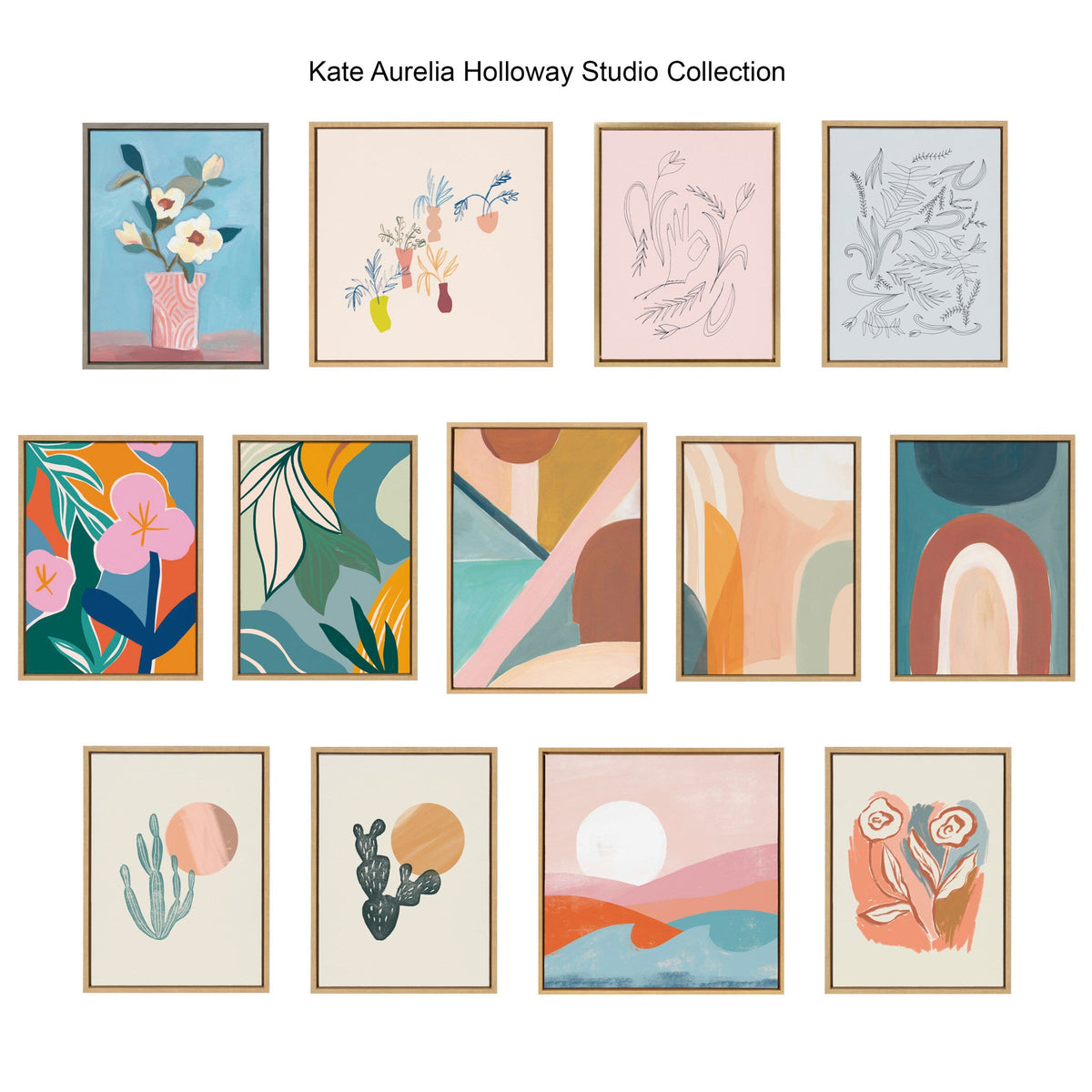 Sylvie Endless Summer Horizontal Framed Canvas by Kate Aurelia Holloway
